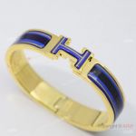 Best Replica Hermes Clic HH Stripe Enamel Bracelet for Men